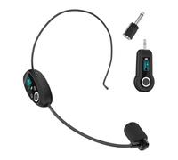 Koolenry Head-Worn Headphone Transmitter Wireless Headset Microphone Transmitter with Receiver for Voice Amplifier Speaker Teaching Audio A