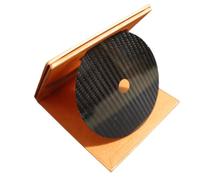 Koolenry Hi-End Carbon Fiber CD Tape Disc Mat Base Tuning Pad HiFi Audio Turntable Machine Anti-Shock Shock Absorbers Vibration