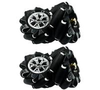 Koolenry High Hardness Mecanum Wheel Omnidirectional Wheel with Coupling for TT Motor Intelligent Robot