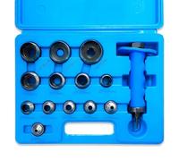 Koolenry Hole Punch Set 14pcs Hollow Punch Kit Gasket Punch Set Gasket Cutter Foam Leather Punches Tools 3/16 Inch to 1-3/8 Inch