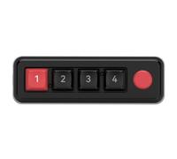 Koolenry Hot Swap Macro Gaming Keyboard - 4 Programmable Keys, 1 Knob and RGB Lighting for Enthusiasts, Black