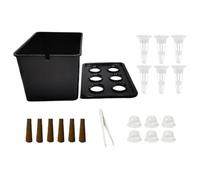Koolenry Household Gardening Indoor Hydroponic Planting Kit Complete Set for Lettuce Flowers Seedling System A