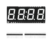 Koolenry HT16K33 4-Digit 7-Segment LED Display Module 0.56 Inch Time Clock Indicator Tube White