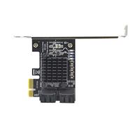 Koolenry III PCIe Expansion Card 4 Port Asm1064 Chip 6Gbps SSD Hard Disk Drive Adapter Controller to PCI-E 1X