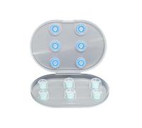 Koolenry In-Ear Silicone Replaceable Ear Tips 3 Pairs Soft and Comfortable for S Size Wired Headphone Accessories Ice Blue