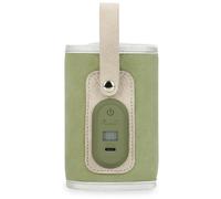 Koolenry Insulated Baby Bottle Warmer Bag for On-The-Go, USB-Powered, Portable Milk Heater, Green