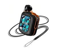 Koolenry Intelligent Bluetooth Earphones Wireless Touch Screen Bluetooth Earphones Noise Cancelling Bluetooth Earphones Black Orange