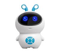 Koolenry Intelligent Dialogue AI Robot Toy WIFI, LED Light Source, Sound Effects for Children' S Gift White Blue