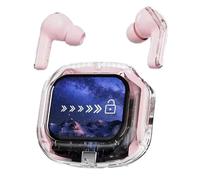 Koolenry Intelligent Touch Earphones HIFI Noise Reduction Earphones Stereo Earphones Pink