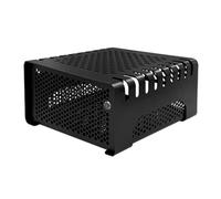 Koolenry Itx Case Shell Horizontal Small Chassis for Computer Office Solid and Beautiful Black