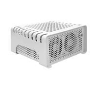 Koolenry Itx Case Shell Horizontal Small Chassis for Computer Office Solid and Beautiful White