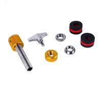 Koolenry Jazz Drum for Percussion Accessories Hi-Hat Cymbal Clutch Stand Post Anti Rust Metal Gold