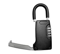 Koolenry Key Lock Box Outdoor with Code Wall Mount 4 Digits Combination Lockbox for Spare Keys Outside for Home, Office, Garage