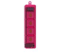 Koolenry Keychain Keycap Fingertip Toy for Mechanical Keyboard 4 Keys with Keycaps Timing/Speed-Changing Decompression Keyboard Red