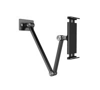 Koolenry Kitchen Tablet Wall Mount Arm Foldable Foldable Wall Mobile Phone Holder for 4.7-12.9 Inch Electronic Devices Black