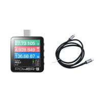 Koolenry KM003C Portable USB-C Fast Charging Tester PD3.1 QC5.0 Digital Voltmeter Ammeter 240W Power Bank Tester with Cable