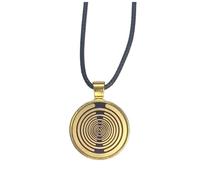 Koolenry Lakhovsky MWO Multi-Waveoscillator Golden Plated Energy Disc Pendant Necklace Balance Energy Device A