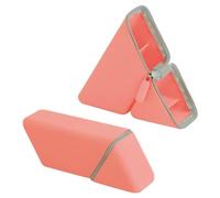 Koolenry Large-Capacity Pen Organizer for Desktop Office and Study Foldable Pencil Case Holder Pink