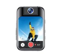 Koolenry Law Enforcement Camera HD Camera High 4K Resolution Pocket Action Camera 3Inch Touchscreen Sports Camera Bluetooth Back Clip Sports Camera HD Bluetooth Back Clip Sports Camera