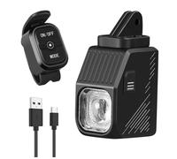 Koolenry LED Bicycle Hanging Light Type-C USB Rechargeable Remote Control LED Bicycle Hanging Light Remote Control Cycling Flashlight Type-C USB Rechargeable Super Bright Headlight for Night Riding