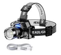 Koolenry LED Headlamp Multi Modes with Motion Sensor Waterproof Headlight USB Rechargeable Zoomable HeadLamp Work Light
