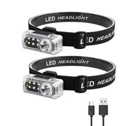 Koolenry LED Induction Headlamp Motion Sensor Super Bright Headlight USB Charging Outdoor HeadFlashlight for Hiking Fishing
