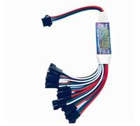 Koolenry LED Signal Amplifier Repeater Controller TTL Amplifier 1 to8 Support Addressable LED Strip Lights forWS2812B WS2811 4 PIN