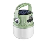 Koolenry LED Solar Lamp Light LED Solar Lanterns Portable Lanterns Waterproof Outdoor Night Market Camping Tent Outage Emergency Lamp Green
