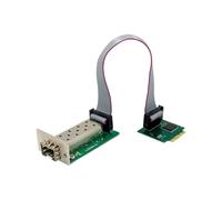 Koolenry M.2 A-E Key to SFP Network Card 10/100/1000Mbps Gigabit Ethernet NIC Network Card Single Fiber Port I210AS