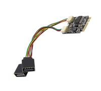 Koolenry M.2 A+E to GL850 2-Port USB2.0 Motherboard Hub Industrial Control Conversion Card,for USB Hubs,PC Motherboard USB Hubs
