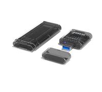 Koolenry M.2 NVMe SSD Enclosure Detachable M.2 to Type-A USB3.2 External Adapter NVME SSD Case Laptop Accessories Clear Black