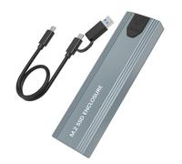 Koolenry M2 SSD Case M.2 NVMe SSD Enclosure M.2 to USB Type C SSD Adapter 10Gbps USB 3.1 External Case Supports M and B