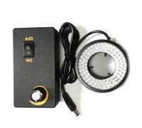 Koolenry Machine Vision Microscope LED Lighting, White, 96 LED Grains, 50mm ID, 6-10W, UK Plug for Inspection