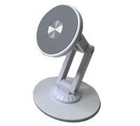 Koolenry Magnetic Mounting Bracket for Split Keyboard- Detachable Design, 360° Rotation, Height Adjustment for Phones, Tablets, PC Gaming Accessories White