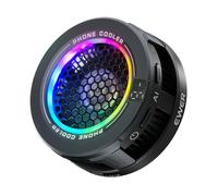 Koolenry Magnetic Phone Cooler Low Noise USB Cooling Fan RGB Light Smart Temp Control for Game Cooling Fan