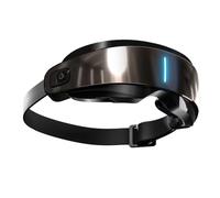 Koolenry Massage Eye Mask Mist Hot Compress 16D Smart Acupoint Bluetooth Portable Foldable for Personal Bluetooth Music Black