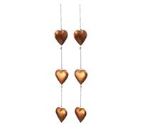 Koolenry Metal Heart Shaped Pendant, Hanging Home Decoration, Holiday Hanging Ornament for Mother'S Day and Valentine'S Day 2PCS