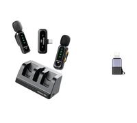 Koolenry Mini Microphone Wireless Lavalier Mic with Audio Noise Reduction for Vlog Live Podcast Content Creator