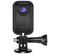 Koolenry Mini Motor Mount 2K Thumb Camera with 1.47" HD Screen, Video Recorder for Outdoor Sports Bike Travel Black