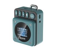Koolenry Mini Portable Bluetooth Speaker Heavy Bass Soundbar Lyrics Display Handsfree Call MP3 Music Player Recorder C