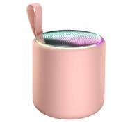 Koolenry Mini Portable Desktop Speaker-Bluetooth Enabled 2025 Model Featuring Enhanced Bass, Hi-Fi Sound& Stylish Design Pink