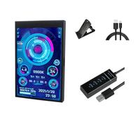 Koolenry Mini Screen 3.5 Inch IPS with 4-Port USB HUB for CPU for Computer GPU RAM HDD Data Monitoring Type-C LCD Monitor AIDA64 A