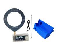 Koolenry Mini SI4732 Radio Full Band LSB USB AM FM HF SW MW VHF Portable Pocket Radio Transparent Case with 3D Bracket