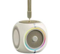 Koolenry Mini Subwoofer& Stress Relief Toy, Gyro Bluetooth Speaker with RGB Lights Portable Idea White