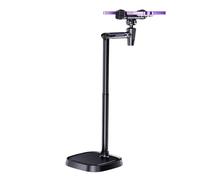Koolenry Mobile Phone Holder Mount 360° Rotatable Live Broadcast Bracket Height Adjustable Desktop Smartphone Stand Holder Black