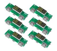 Koolenry Mobile Power Bank Module 6PCS 18650 Charging Board 18650 Charger Board Dual USB 5V 2A 1A Lithium Battery Charger Board