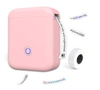 Koolenry Mobile Wireless Mini Portable Printer Smart Label Printer Thermal Adhesive Label Machine for Express for Storehouse Pink