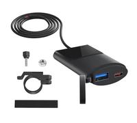 Koolenry Motorbike 12v Waterproof Socket USB Fast Charger Type-C Call Phone Port Power Outlet Mobile Chargers