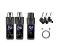 Koolenry Moving Coil Adapter System Wireless Microphone Transmitter Receiver for Dynamic Microphone Guitar Audio Mixer PA System