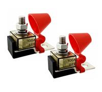 Koolenry MRBF Terminal Fuses Block Kit-IP66 Waterproof 58V DC Max for Boats, Marine RVs, Solar Systems 2pcs 100Amp